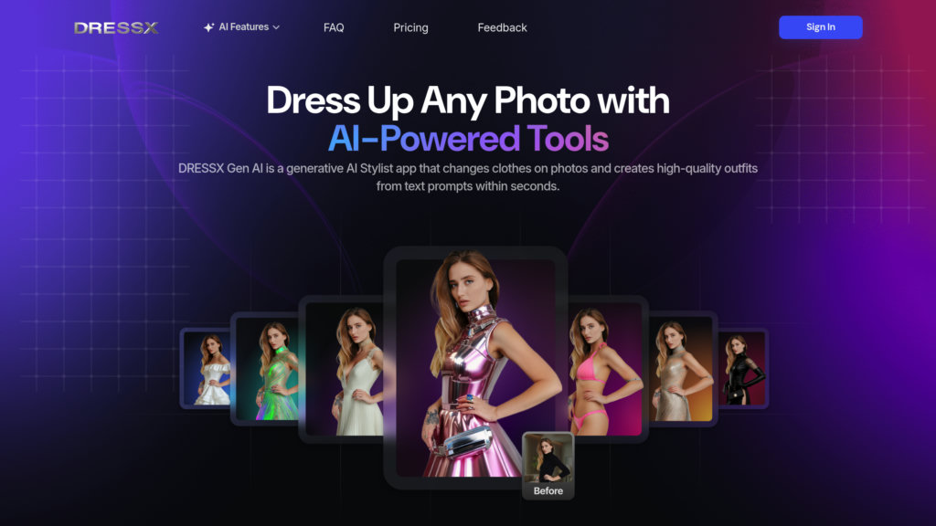 DRESSX Gen AI screenshot