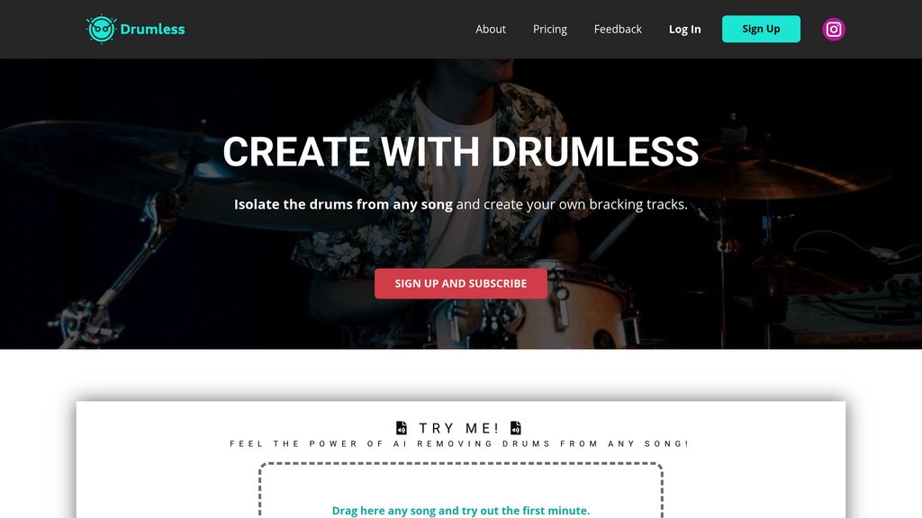 Drumless screenshot