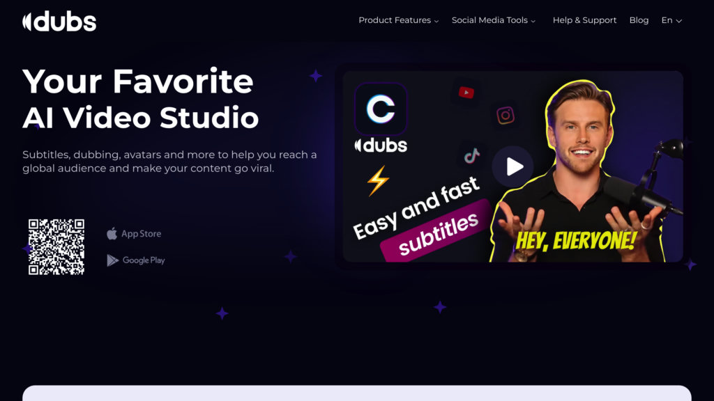 Dubs.io screenshot