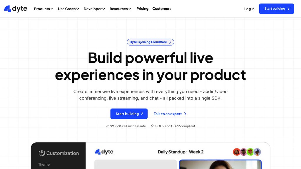 Dyte screenshot