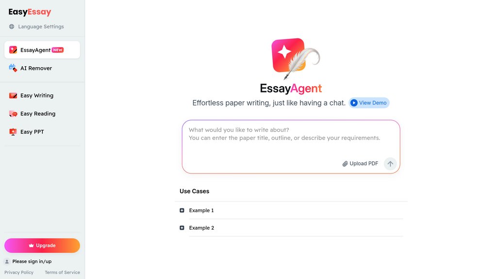 EasyEssay screenshot