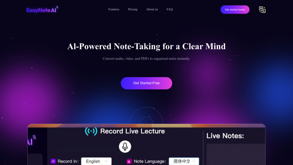 EasyNoteAI screenshot