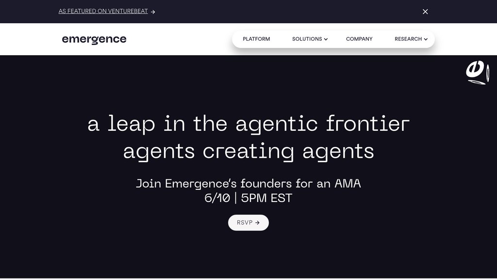 Emergence AI screenshot