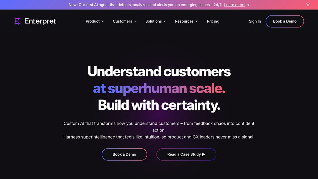 Enterpret screenshot