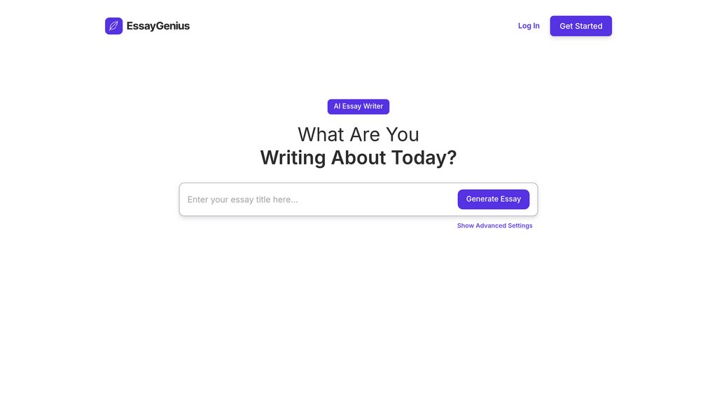 EssayGenius screenshot