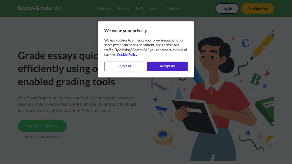EssayGrader.ai screenshot