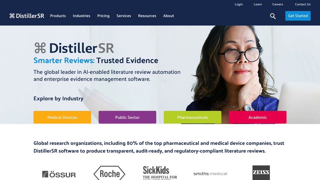 Evidence Partners DistillerSR screenshot
