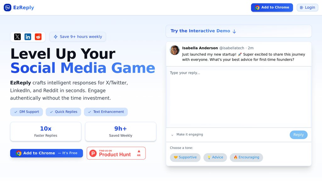 EzReply screenshot