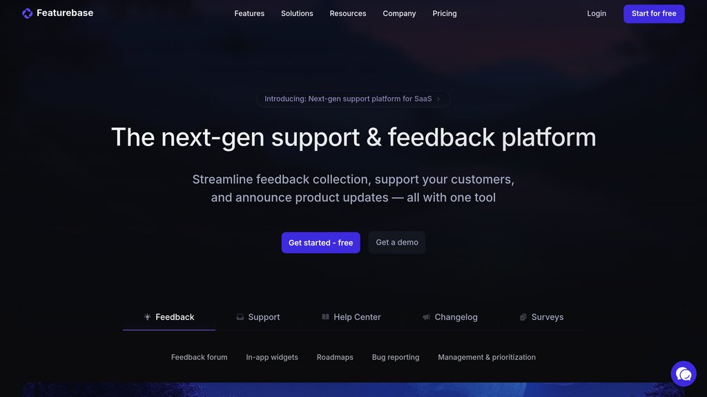 Featurebase screenshot