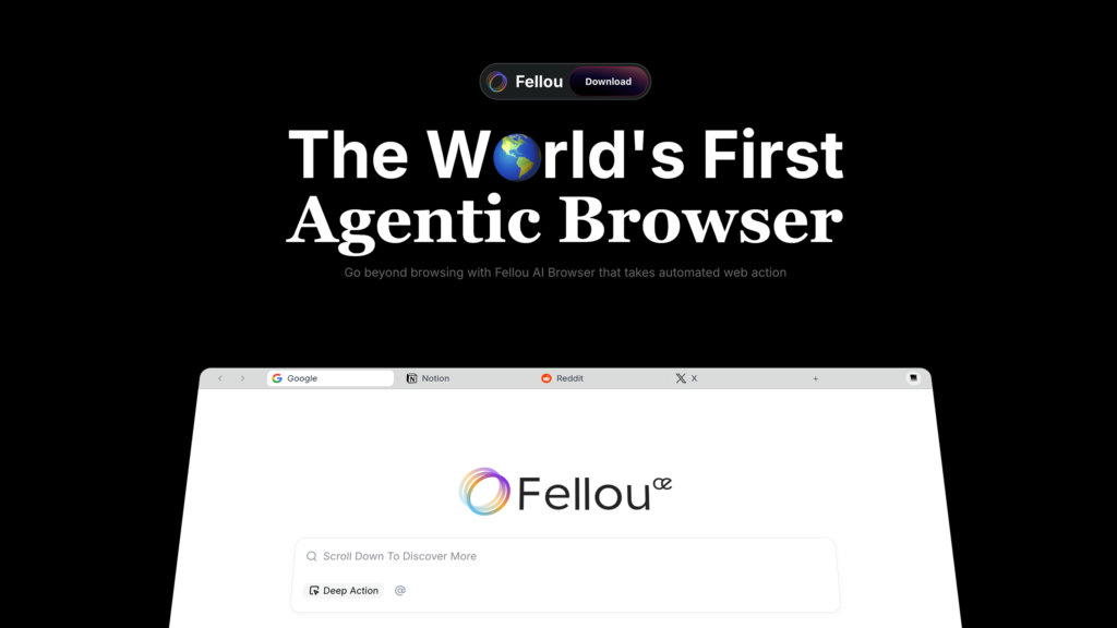 Fellou screenshot