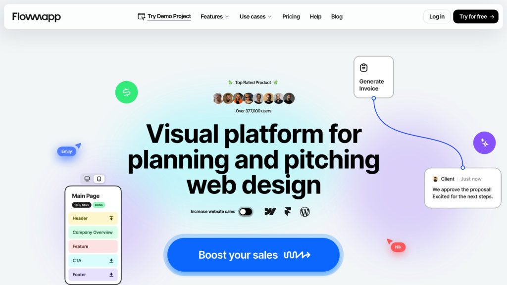 FlowMapp screenshot