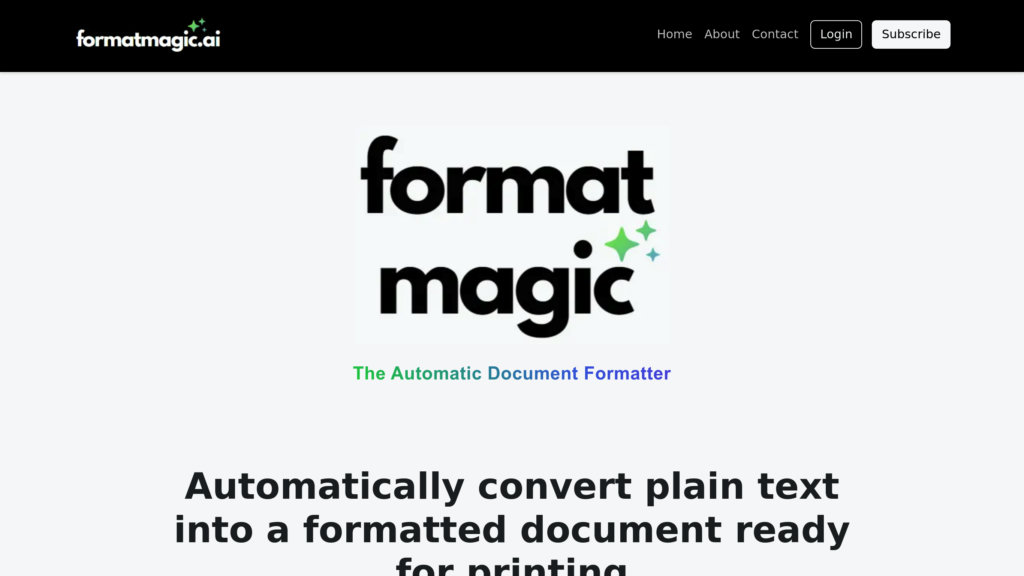 Format Magic screenshot