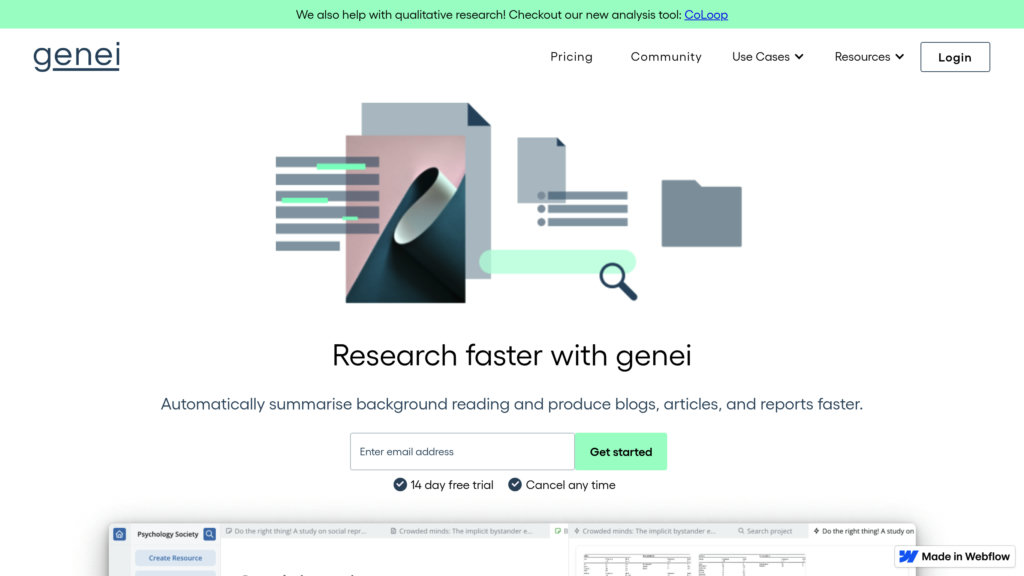 Genei screenshot