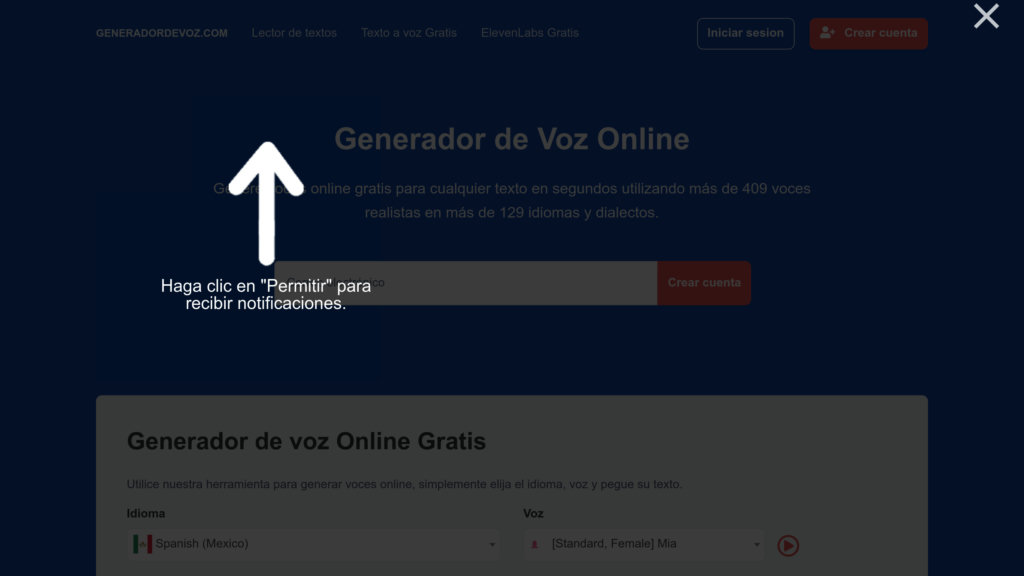 Generador de Voz Online Gratis screenshot