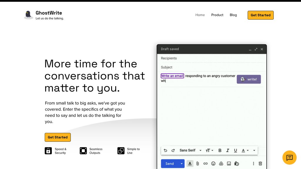 Ghostwrite screenshot