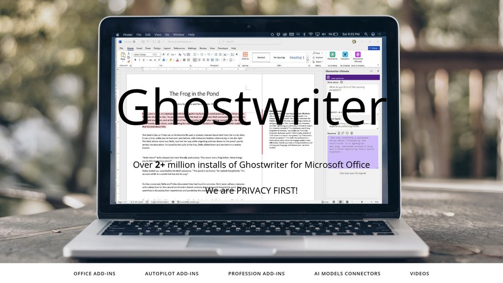 Ghostwriter AI screenshot