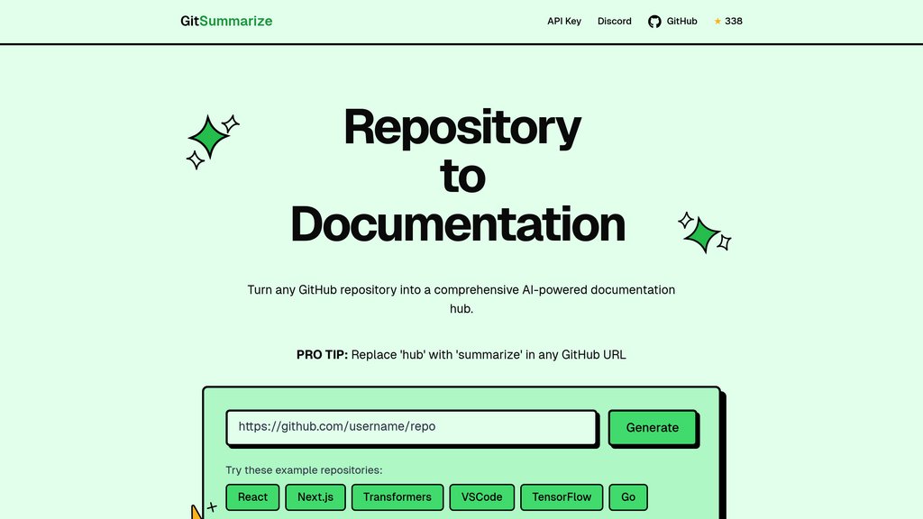 GitSummarize screenshot