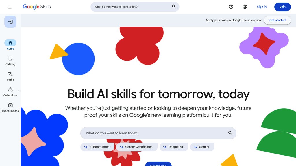 Google Skills screenshot
