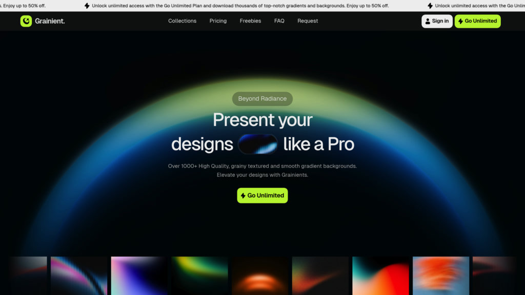 Grainient screenshot