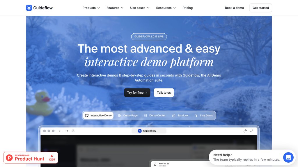 Guideflow screenshot