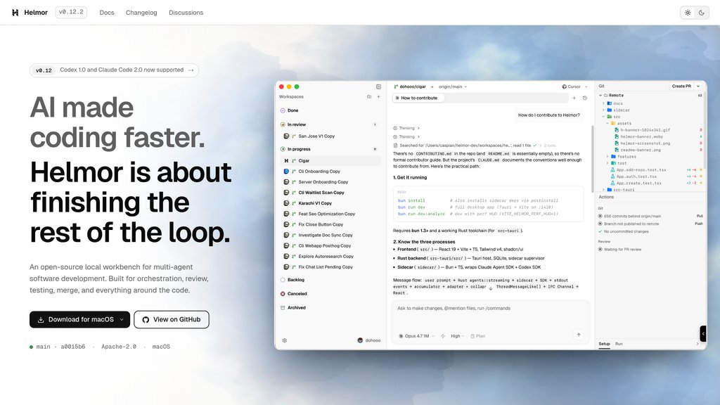Helmor screenshot