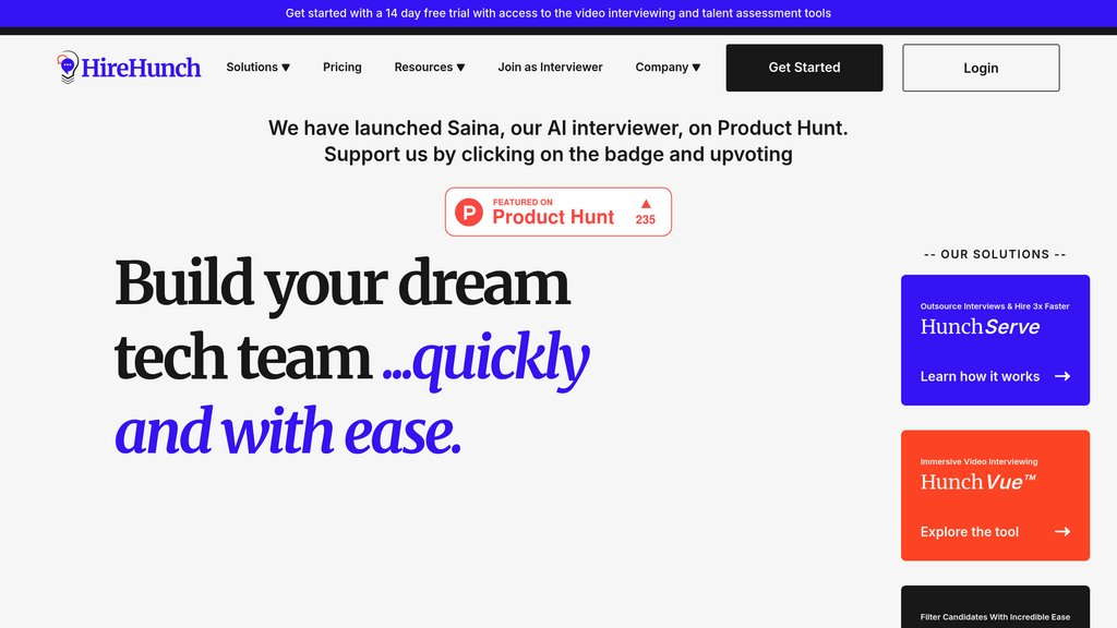 HireHunch screenshot