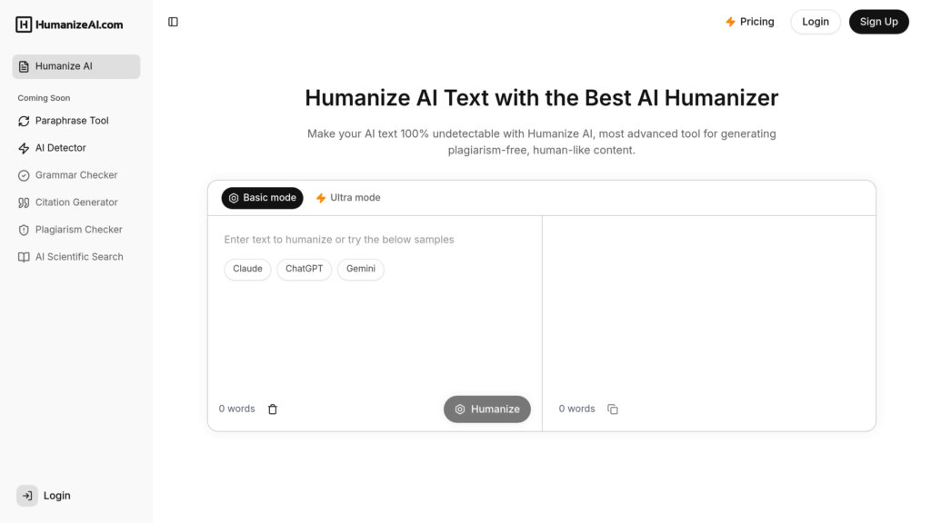 Humanize AI screenshot