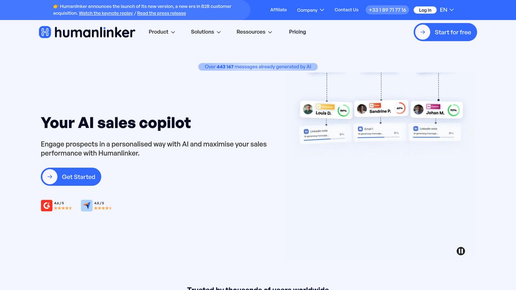 Humanlinker screenshot