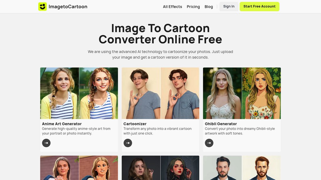 ImagetoCartoon screenshot