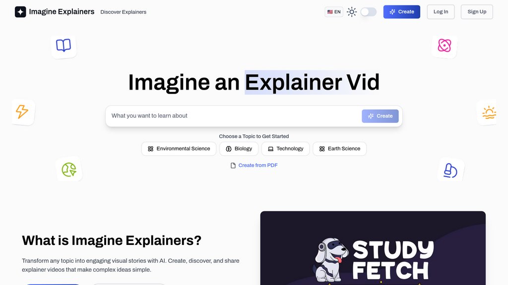 Imagine Explainers screenshot