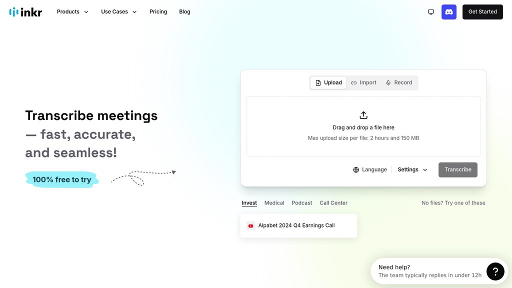 Inkr screenshot