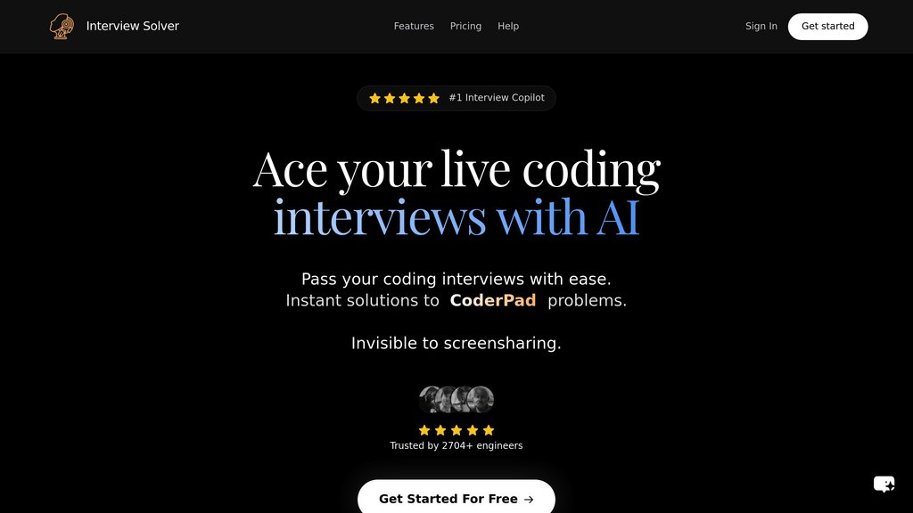 Interview Solver screenshot