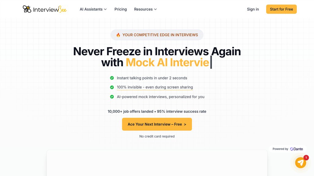 InterviewBee screenshot
