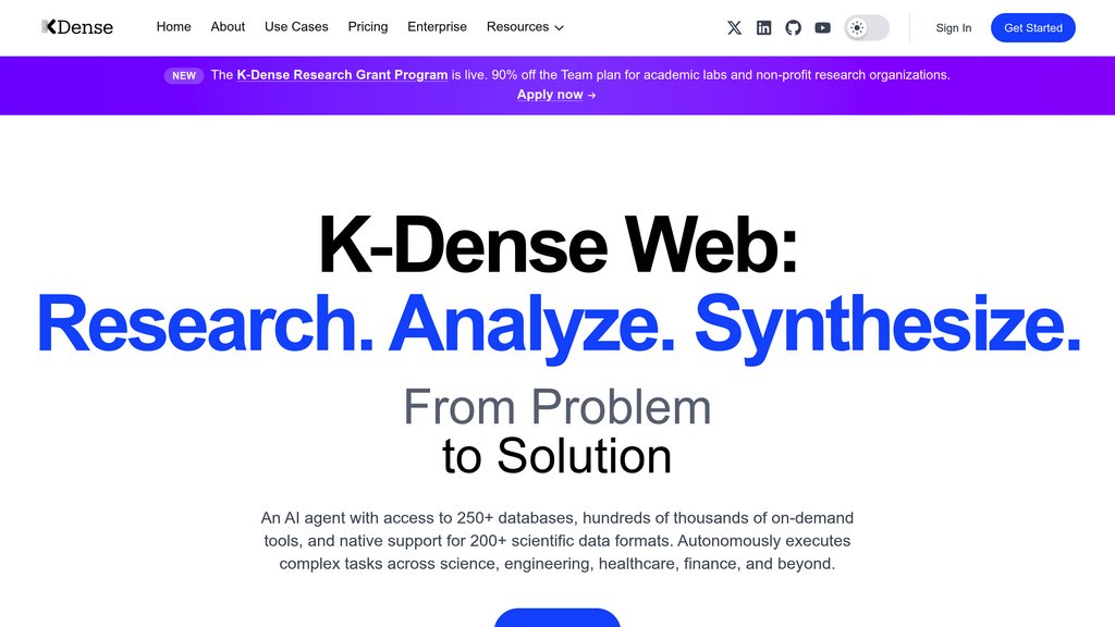 K-Dense Web screenshot