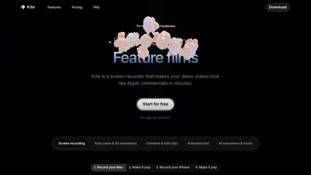 Kite.video screenshot