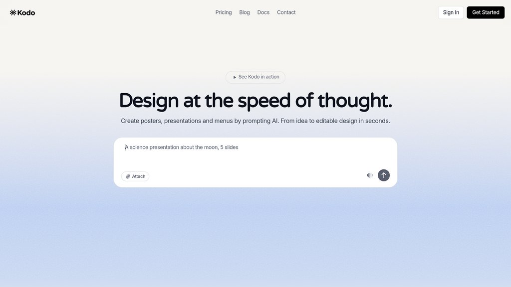 Kodo screenshot
