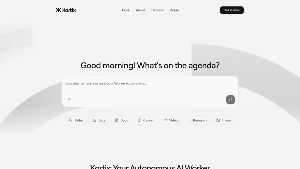 Kortix screenshot