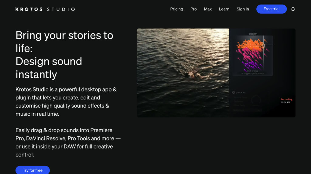 Krotos Studio screenshot