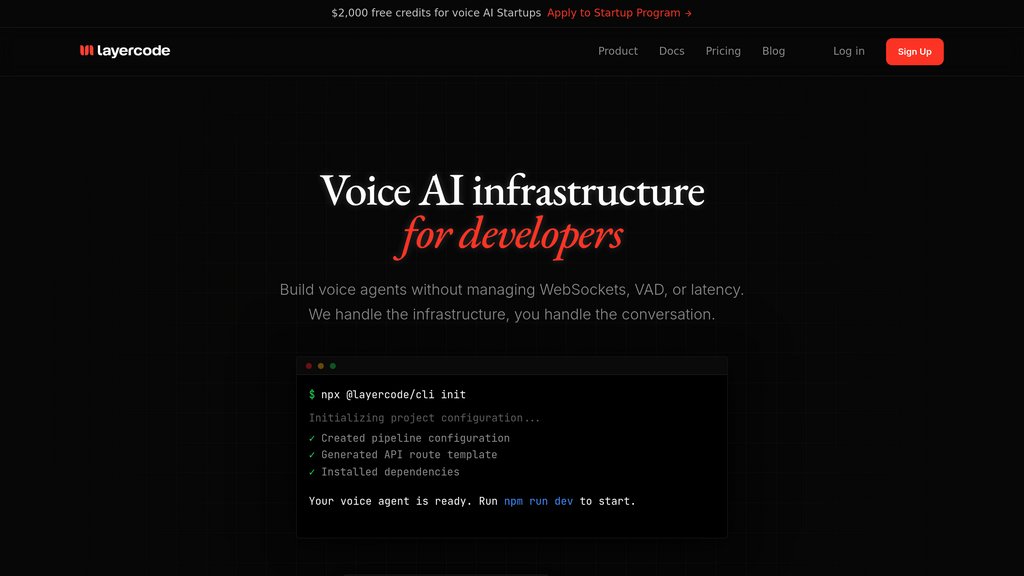 Layercode screenshot