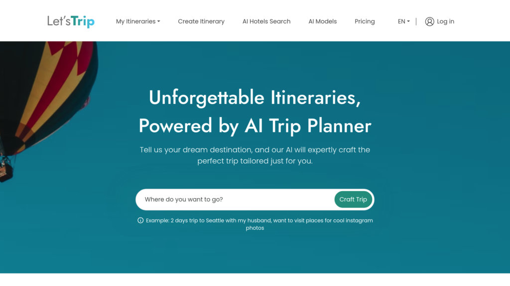 Let’s Trip AI screenshot