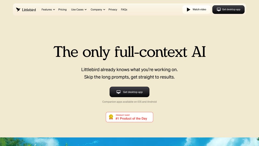 Littlebird screenshot