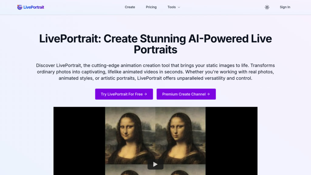 LivePortrait screenshot
