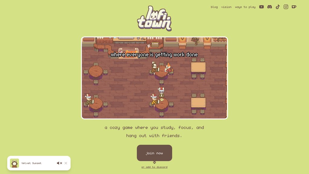 lofi.town screenshot