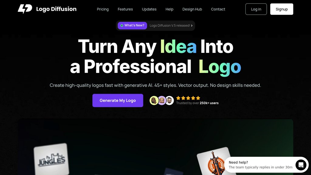 Logo Diffusion screenshot