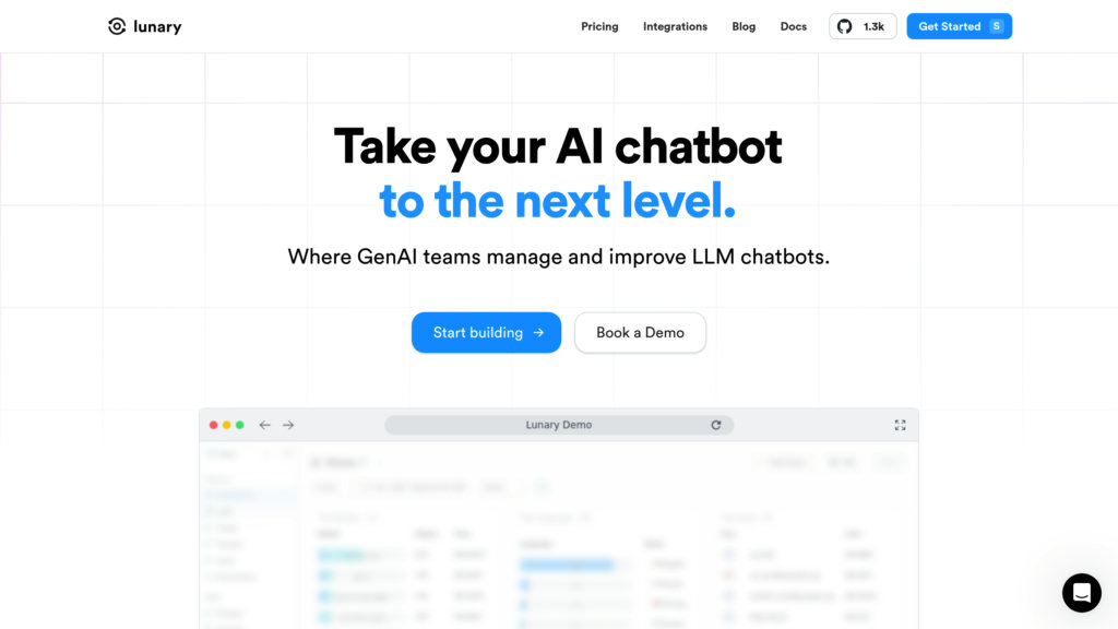 Lunary AI screenshot