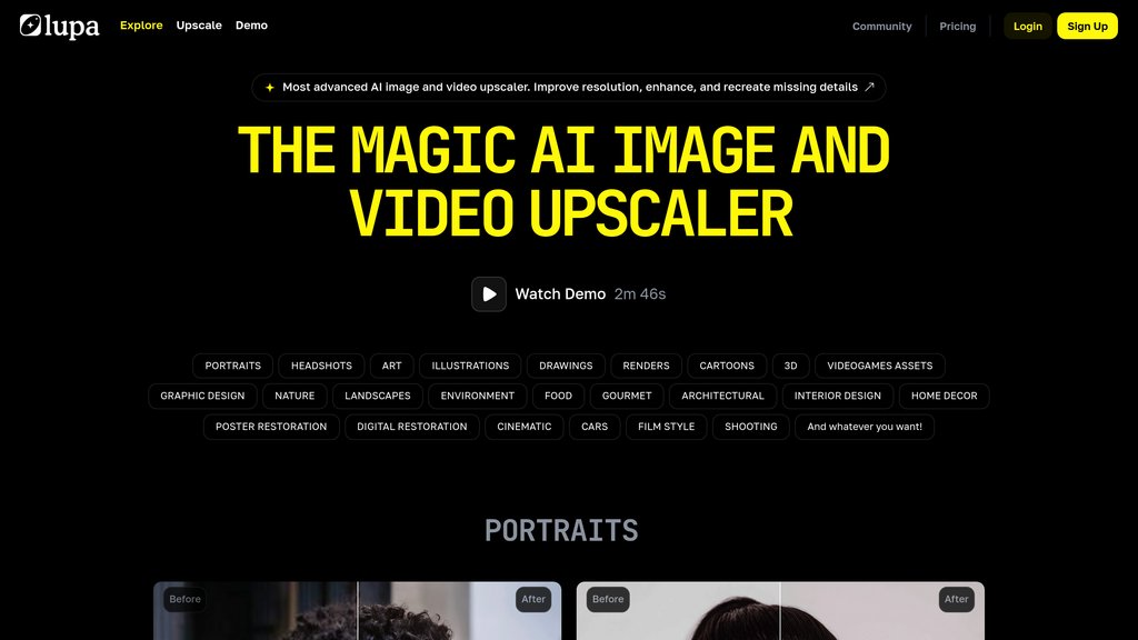 Lupa Upscaler screenshot