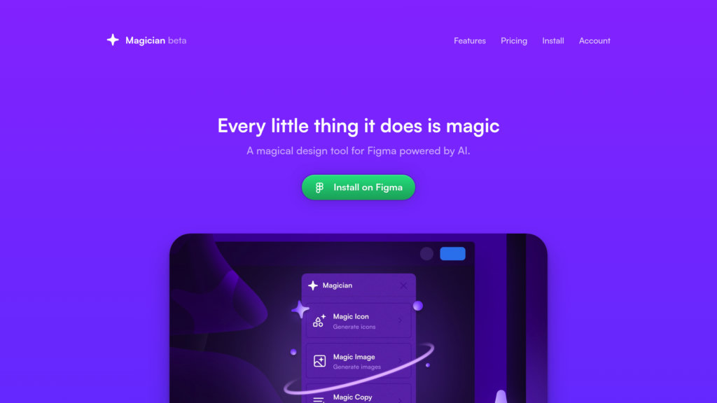 Magician.design screenshot