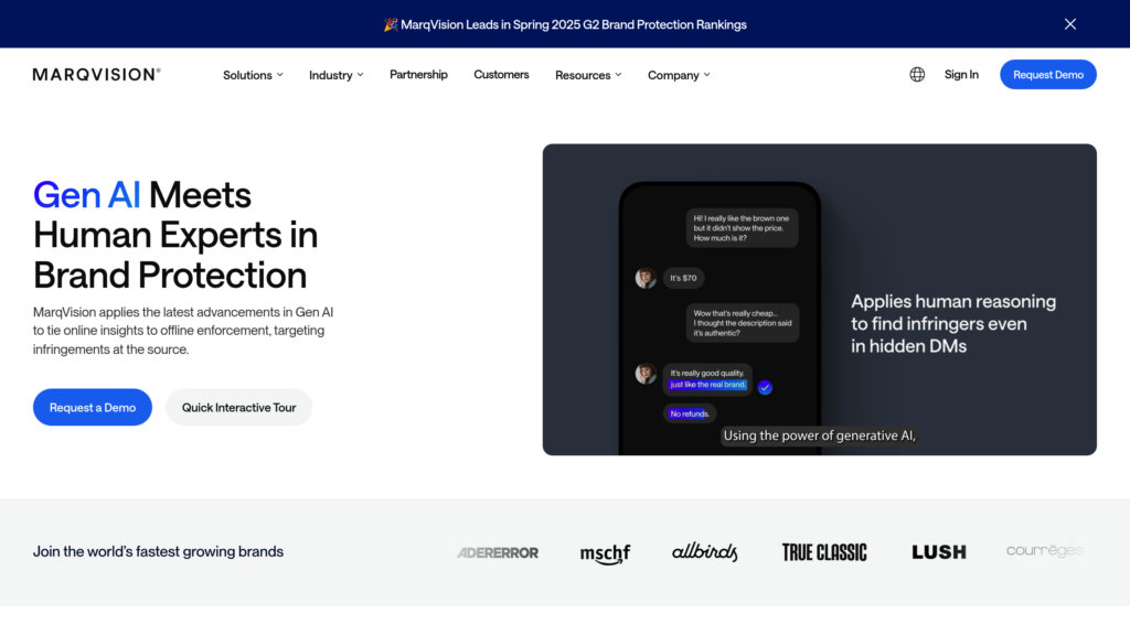 MarqVision screenshot