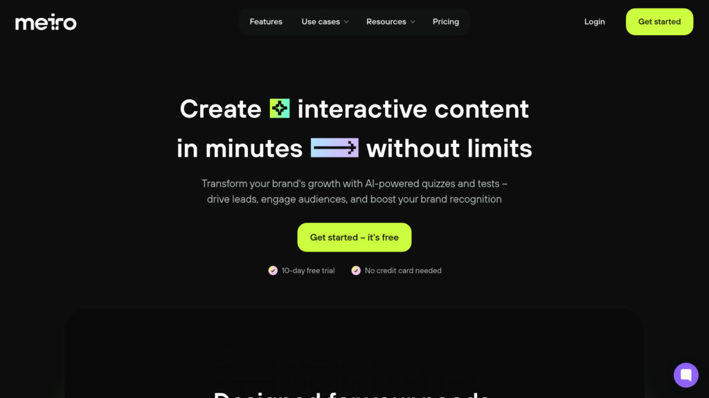 Meiro screenshot
