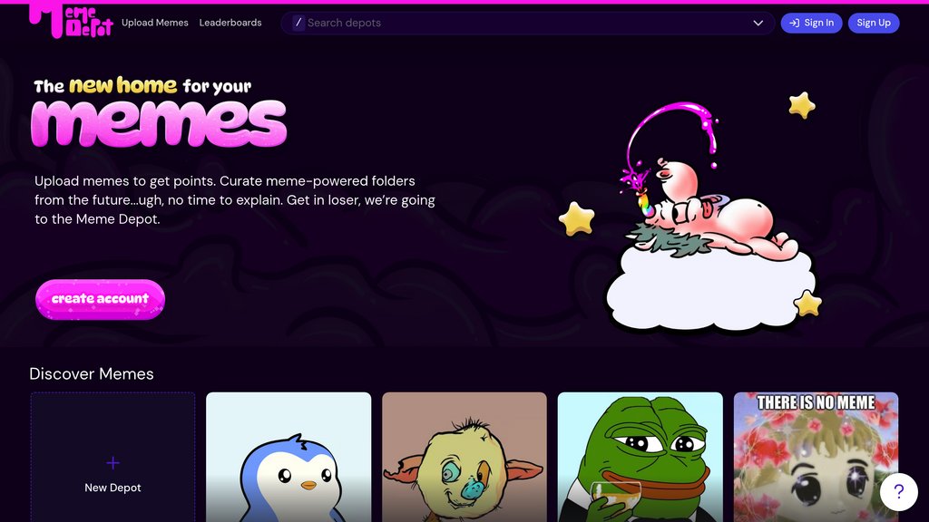 Meme Depot screenshot